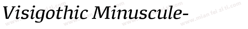 Visigothic Minuscule字体转换